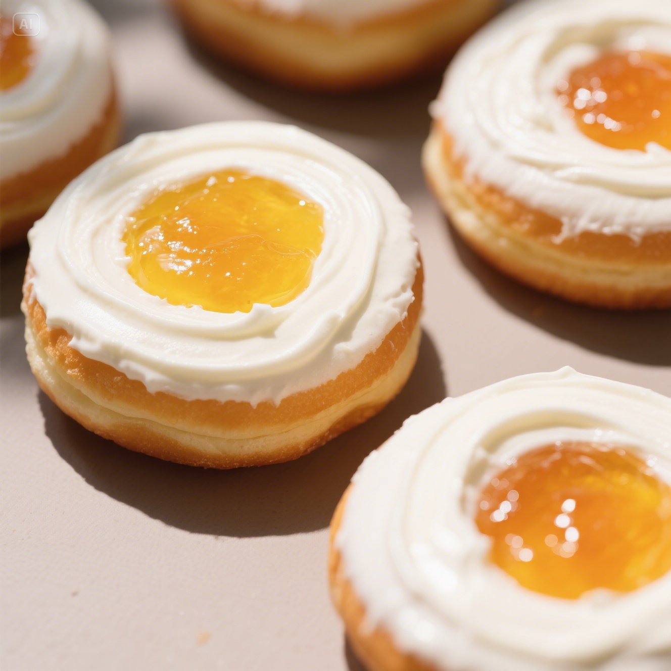 Cream and Jam Donuts 1 Easy Cream and Jam Donuts : A Sweet Escape for Your Busy Day Recipe 1