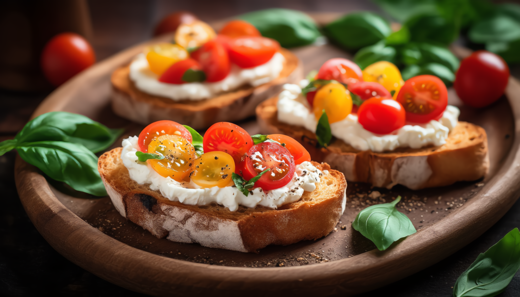 easy Burrata Bruschetta: Your New Go-To for Effortless Elegance 4 16x9 A beautifully presented bruschet 1 easy Burrata Bruschetta: Your New Go-To for Effortless Elegance