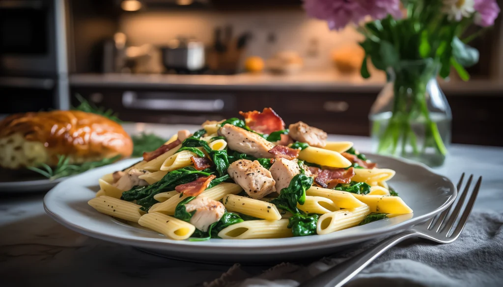 16x9_Chicken_Bacon_Spinach_Penne__A_D (1) 16x9 Chicken Bacon Spinach Penne A D 1 Chicken Bacon Spinach Penne: A Delightful Recipe to Try Today