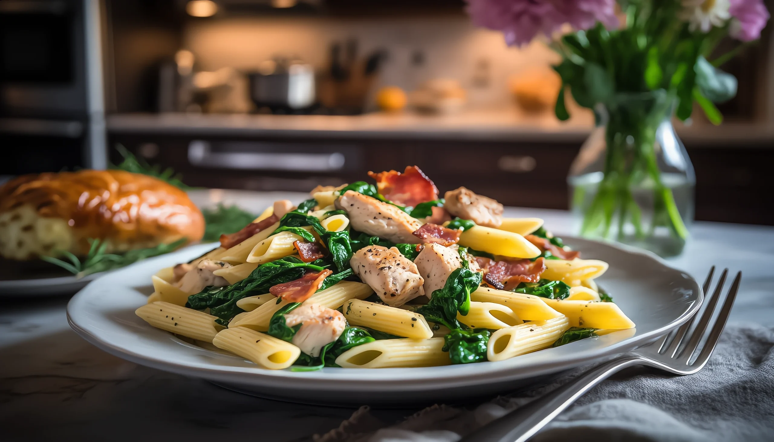 16x9 Chicken Bacon Spinach Penne A D 1 scaled Chicken Bacon Spinach Penne: A Delightful Recipe to Try Today