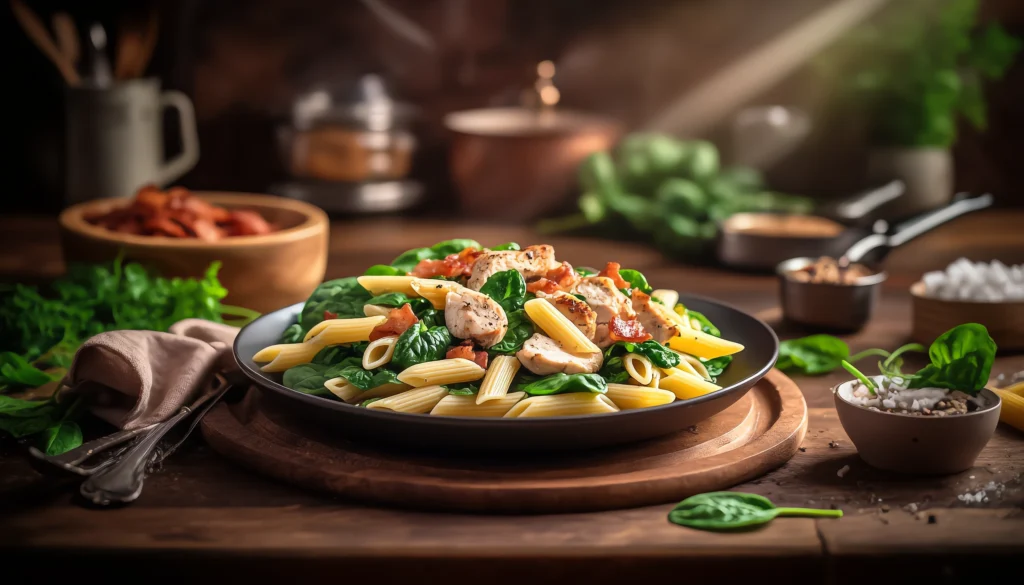 16x9_Chicken_Bacon_Spinach_Penne__A_D 16x9 Chicken Bacon Spinach Penne A D Chicken Bacon Spinach Penne: A Delightful Recipe to Try Today