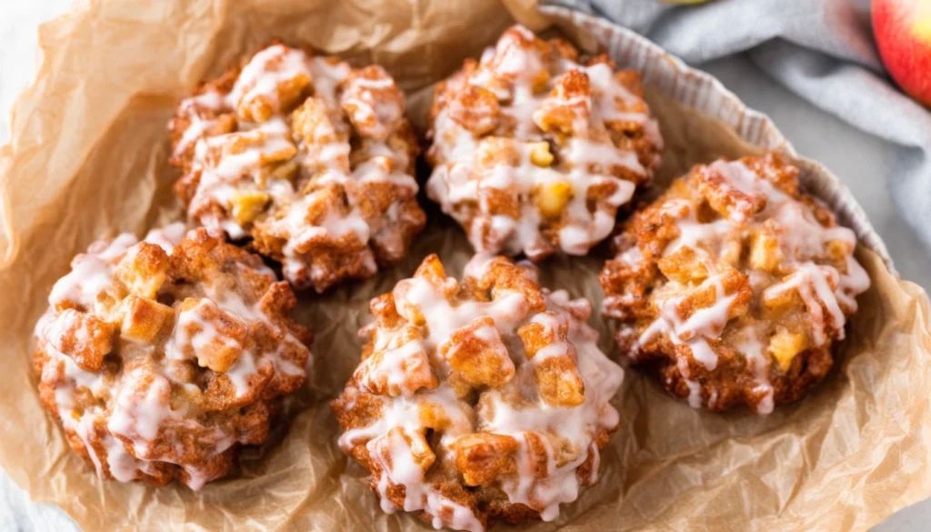 Baked Apple Fritters – A Light and Delicious Fall Treat Oven-baked apple fritters with golden crust and sweet glaze