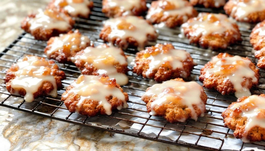 Sweet Baked Apple Fritters: A Delicious Recipe You Must Try! 2 Homemade baked apple fritters with cinnamon glaze and apple bits