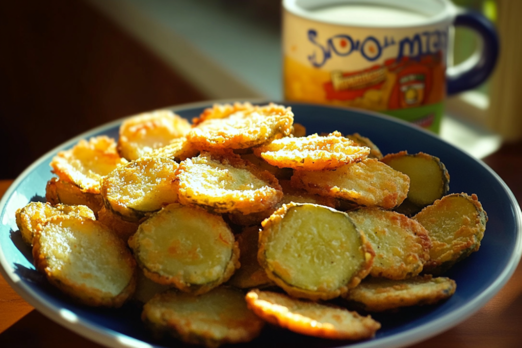Fried Pickles – Crispy, Tangy, and Totally Addictive Crispy golden fried pickles served with ranch dipping sauce