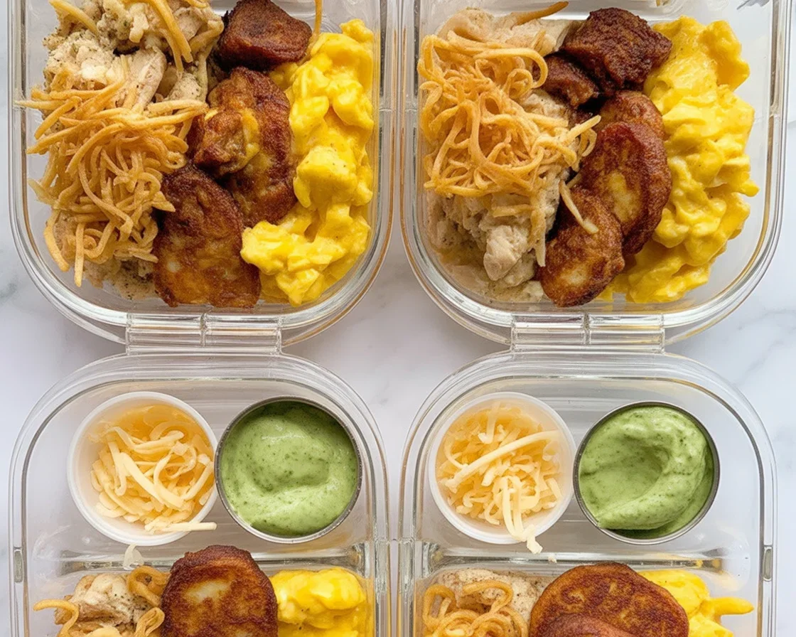Delicious breakfast burrito bowl recipe with scrambled eggs, black beans, and fresh vegetables.