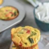 Fluffy cottage cheese egg muffins loaded with veggies and high in protein.