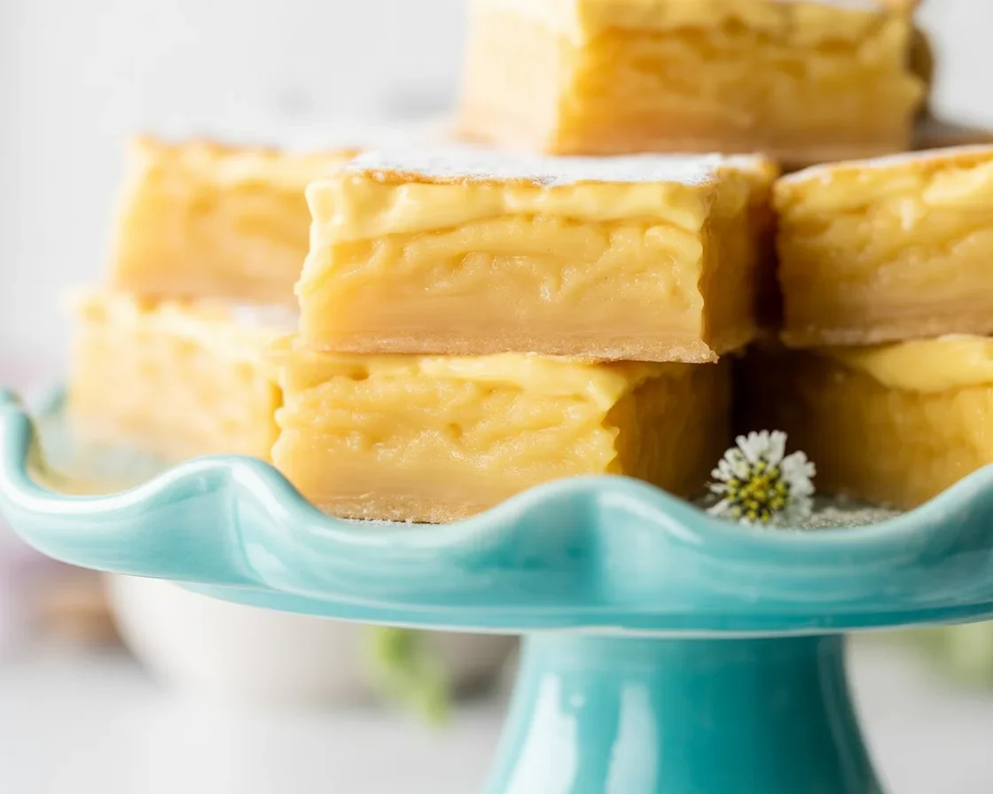 Delicious lemon bars with a buttery shortbread crust and tangy lemon filling.