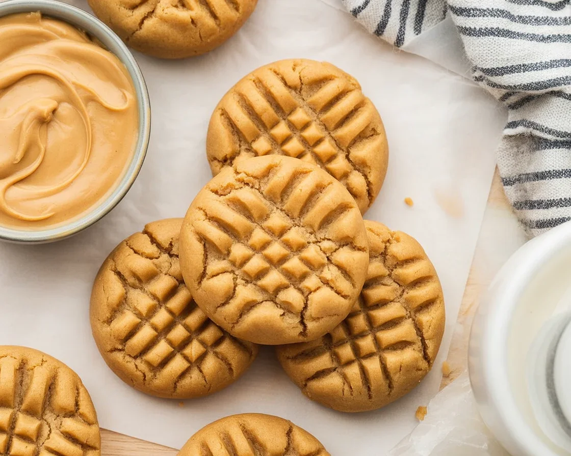 Delicious two-ingredient peanut butter cookie bites made with peanut butter and sugar.