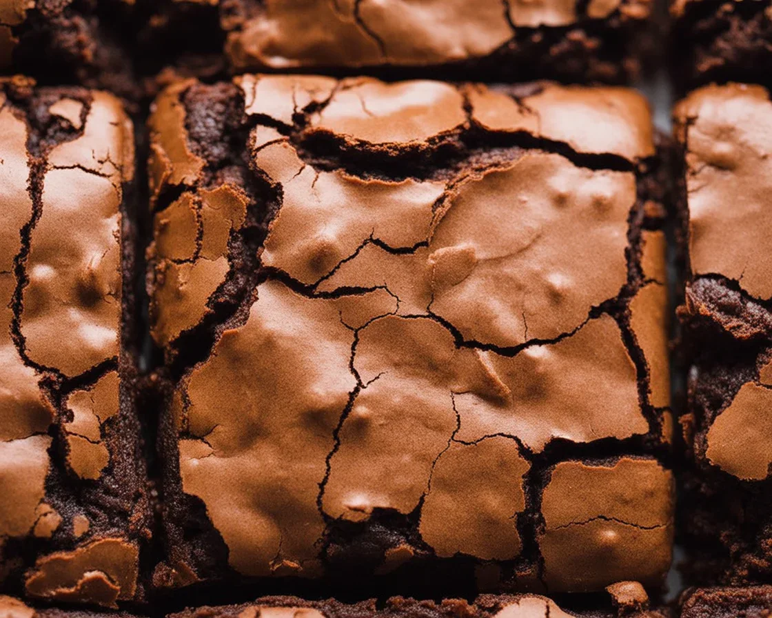 Delicious fudgy brownies made with cocoa powder, featuring a crackly top.