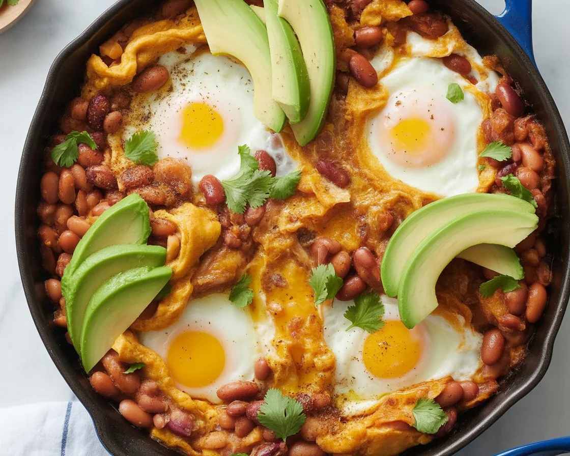 Single-serve breakfast skillet featuring sausage, potatoes, and cheese cooked in one dish.