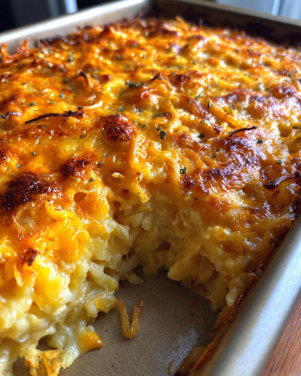 cheesy potatoes with hashbrowns - detail 1