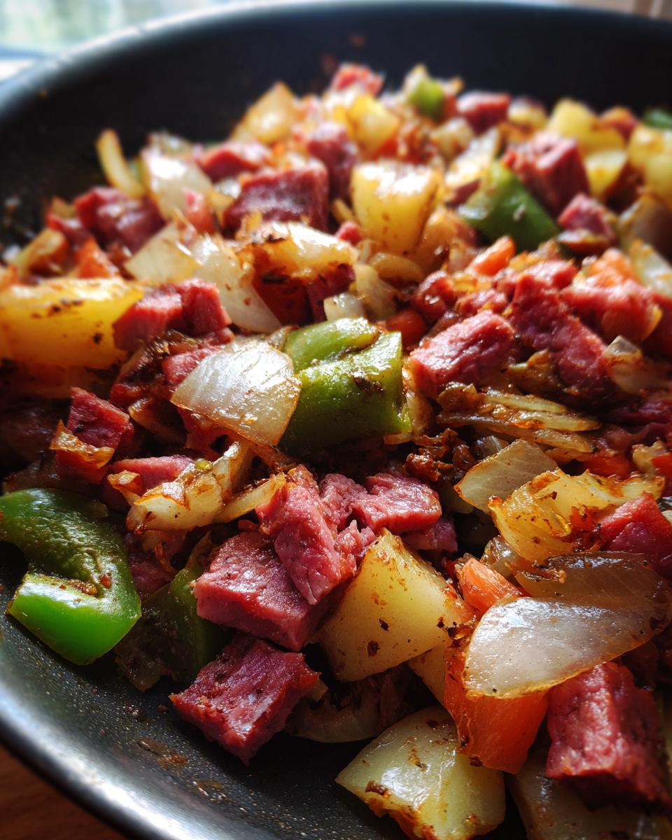 Corned Beef Hash: Grandma’s Irresistibly Easy Recipe 5 corned beef hash - detail 2