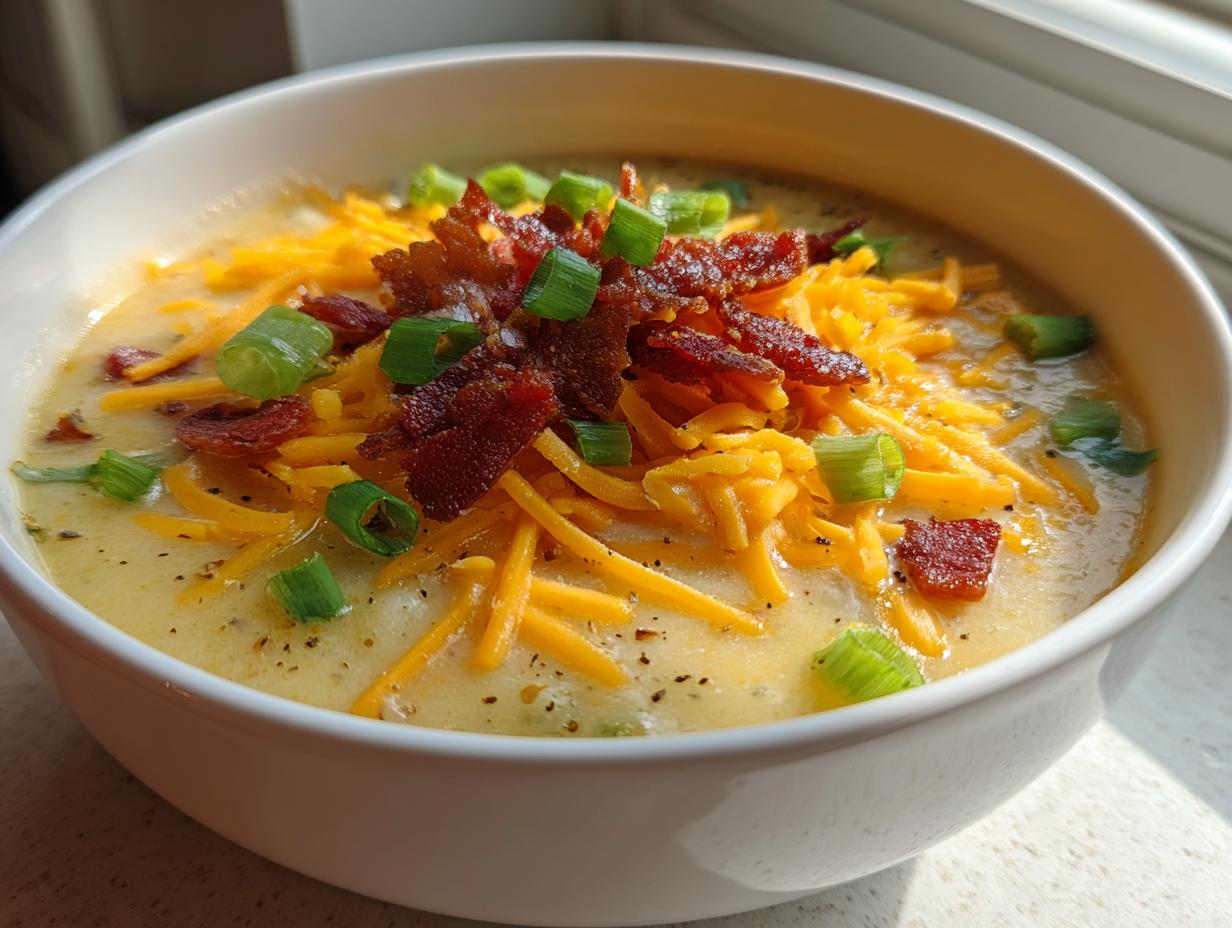 Devastatingly Easy Loaded Potato Soup Recipe in Hour