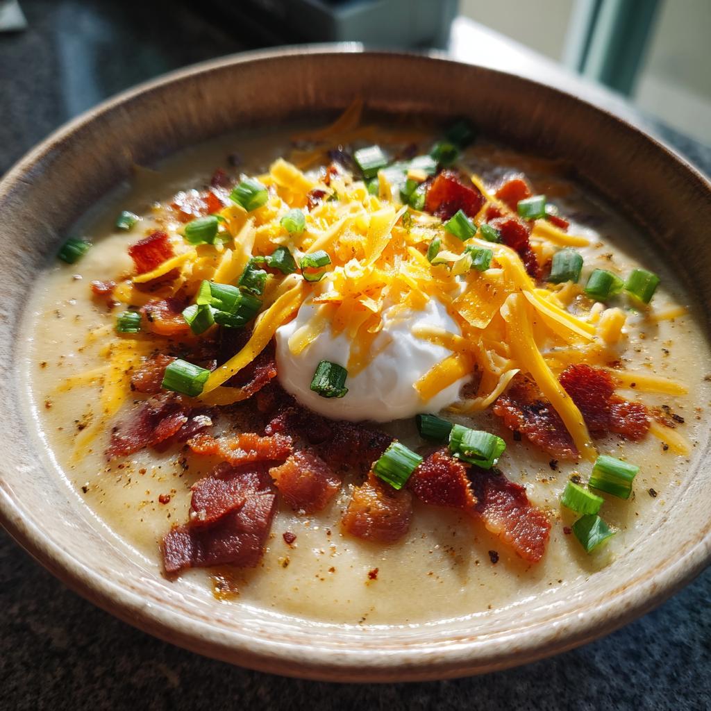 Devastatingly Easy Freezer Crockpot Loaded Potato Soup 4 freezer crockpot loaded potato soup - detail 1