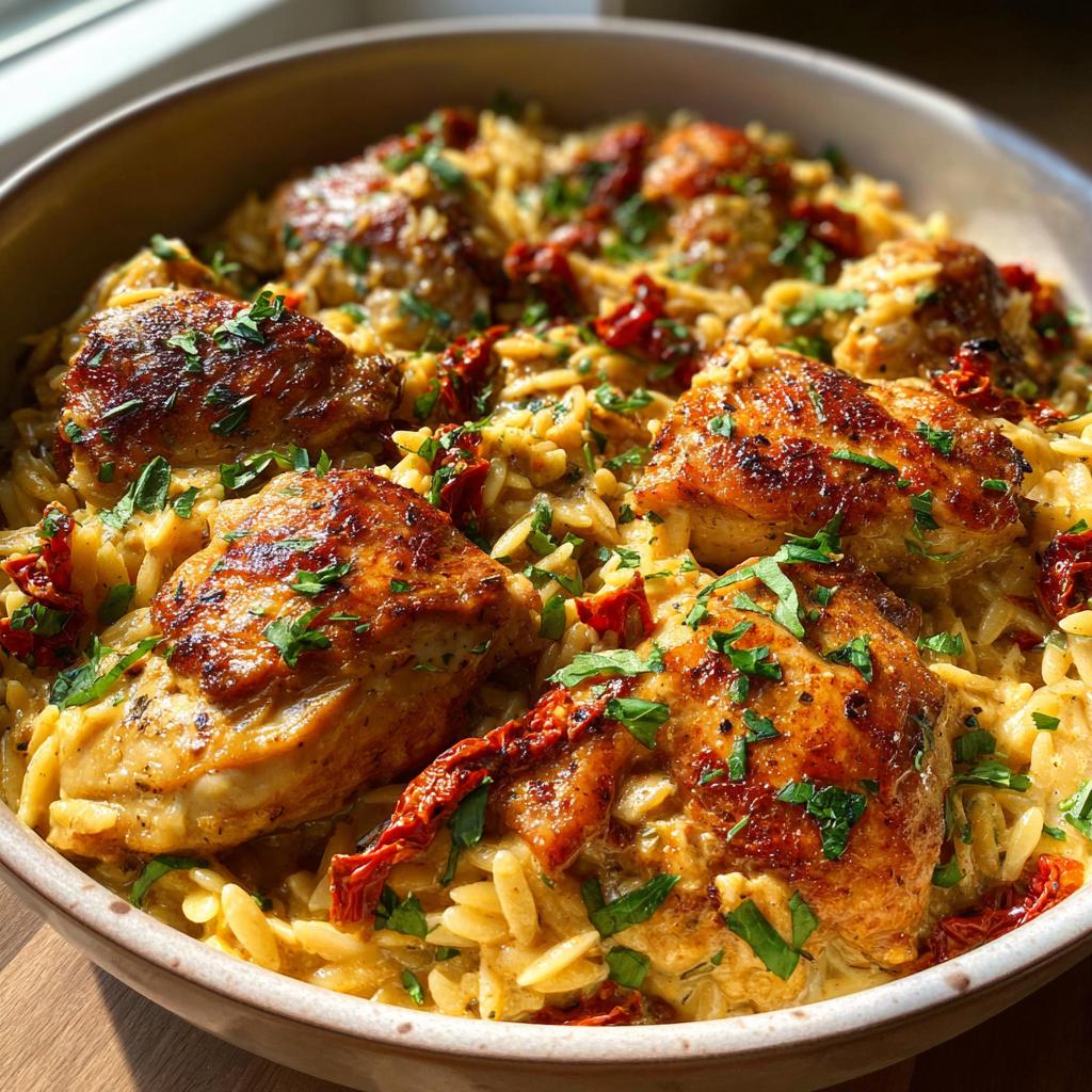 marry me chicken orzo one pot - detail 2