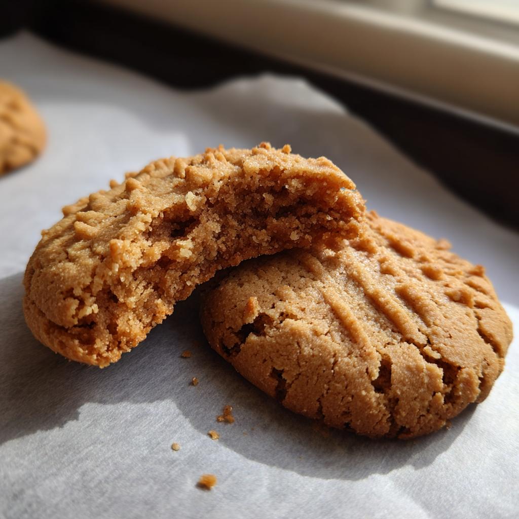 peanut butter cookies 3 ingredient easy recipe - detail 1