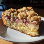 rhubarb coffee cake with sour cream