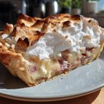rhubarb custard pie with meringue