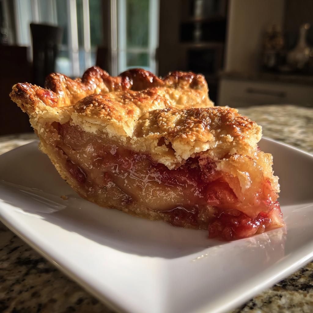 using frozen rhubarb in pie - detail 2